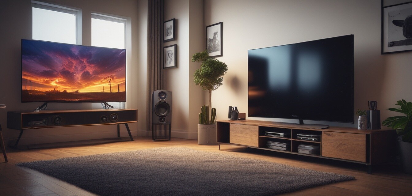 Gaming setup with a 4K TV