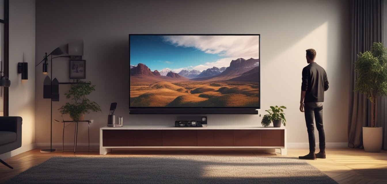 Professional technician troubleshooting a 4K TV