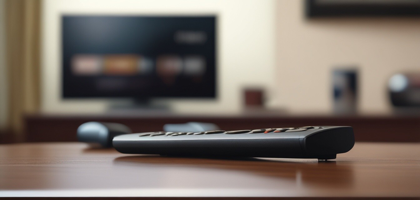 Remote control for a 4K television